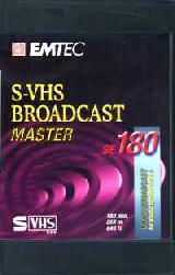  EMTEC S-VHS Broadcast Master se180  